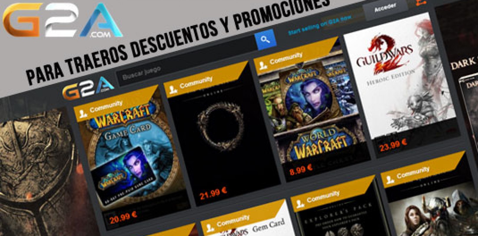 ZonaMMORPG Y G2A Colaboran Para Ofrecer Descuentos – Zona MMORPG