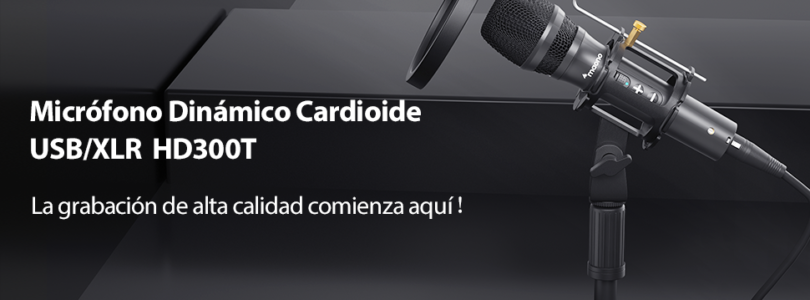 Maono HD300, el micrófono dinámico económico para grabar vídeos y podcasts