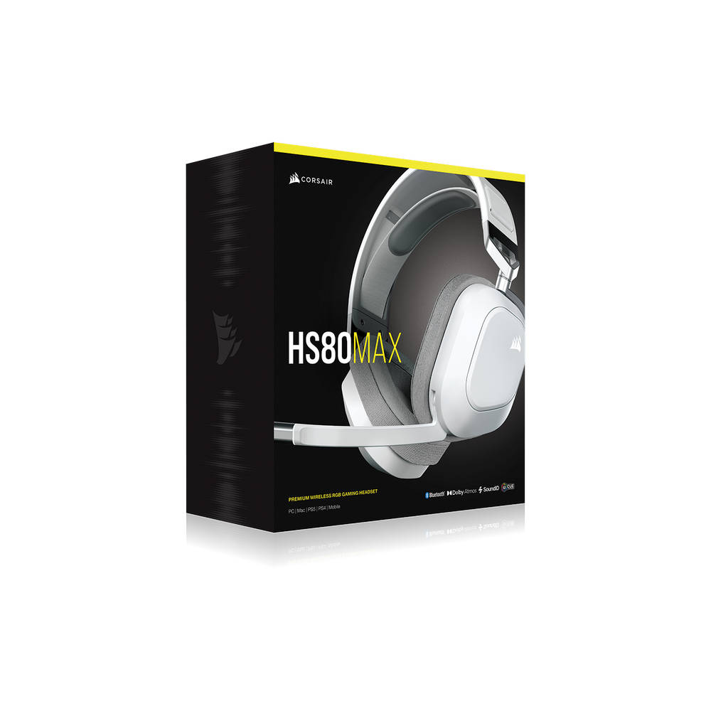 Corsair HS80 MAX Auriculares Inalámbricos Multiplataforma Gaming con  Bluetooth - Dolby Atmos - Micrófono con Calidad Broadcast - Compatible