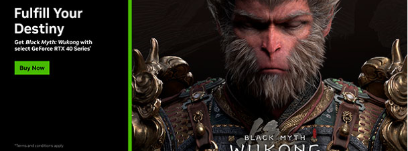 Nuevo bundle Black Myth: Wukong NVIDIA GeForce RTX 40 Series