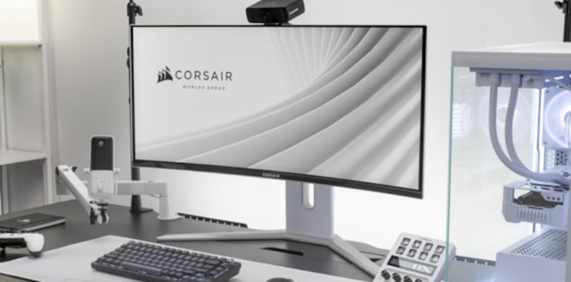 CORSAIR lanza su monitor para juegos XENEON 34WQHD240-C QD-OLED: un elegante diseño en blanco para juegos inmersivos, contenido multimedia y creación de contenidos