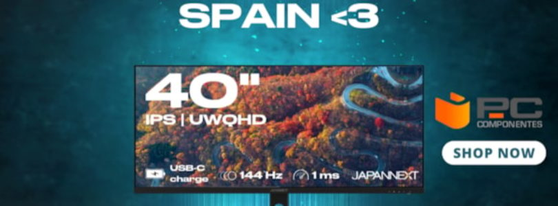 JAPANNEXT, la marca japonesa especialista en pantallas, intensifica su expansión en España a través de PC Componentes