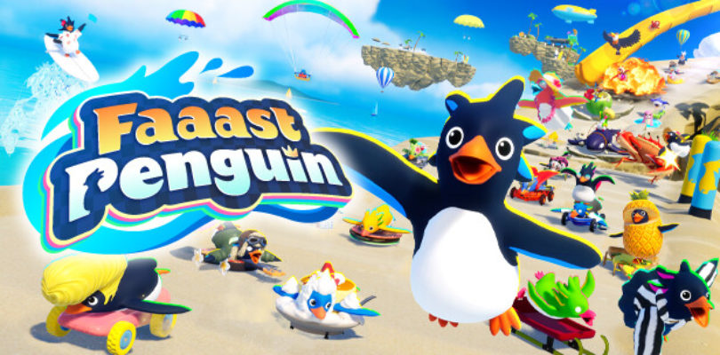 Faaast Penguin, el juego de carreras multijugador caótico y gratuito llega ahora tambien a Nintendo Switch