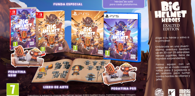 Meridiem anuncia la edición física de Big Helmet Heroes para PlayStation 5 y Nintendo Switch