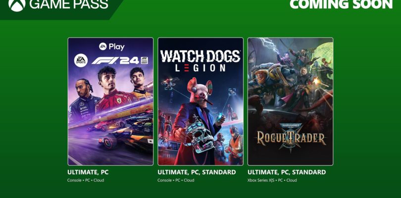 Próximamente en Game Pass: Watch Dogs: Legion, EA Sports F1 24 y Warhammer 40,000: Rogue Trader