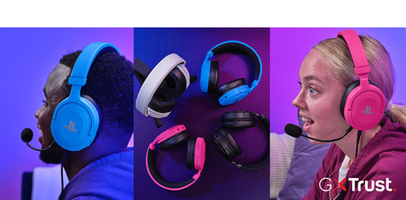 Nuevos auriculares oficiales PS5 Trust Forta Azul y Rosa